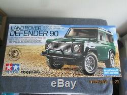 1/10th TAMIYA R/C LAND ROVER DEFENDER 90 4WD OFF ROAD see des (58657)