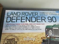 1/10th TAMIYA R/C LAND ROVER DEFENDER 90 4WD OFF ROAD see des (58657)