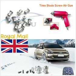 1000 Pcs Aluminum Winter Snow Car Off-Road Tire Studs Screw Spikes+Nail Gun Tool