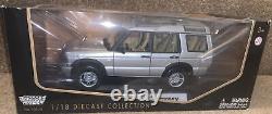 118 Land Rover Discovery Off Road 4x4 Model Car 1/18 SILVER Boxed