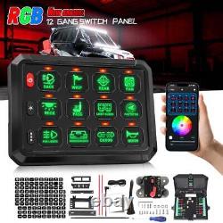 12V-24V 12 Gangs RGB Switch Panel APP LED On-Off Controller Relay System Kit