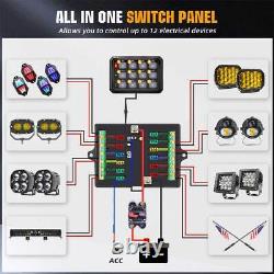 12V-24V 12 Gangs RGB Switch Panel APP LED On-Off Controller Relay System Kit