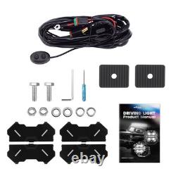 178W Glossy Black LED Driving Pod Lights For Off Road SUV White Amber DRL IP68