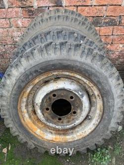 2 x Lassa 16 Tyres 2 x Camac 7 16 Tyres Wheels off road Land Rover military
