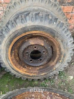 2 x Lassa 16 Tyres 2 x Camac 7 16 Tyres Wheels off road Land Rover military
