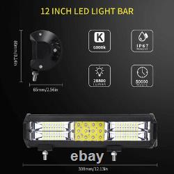 20X 12INCH 6D LED Work Light Bar Flood Spot Combo Beam Offroad Car Work Lamp