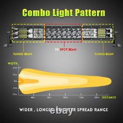 22 42 52'' LED Light Bar 12V Flood Spot Combo Beam Offroad Work Lamp Grill Roof
