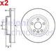 2X Brake Disc DELPHI Fits JAGUAR E-Pace LAND ROVER Discovery J9C1168