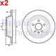 2X Brake Disc DELPHI Fits LAND ROVER Freelander 2 LR039935