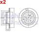 2X Brake Disc DELPHI Fits LAND ROVER Range Rover III Sport LR031844