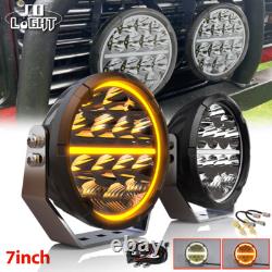 2pcs 9 Inch LED Work Light 12V Spotlight Headlight For Jeep Land Rover Defender