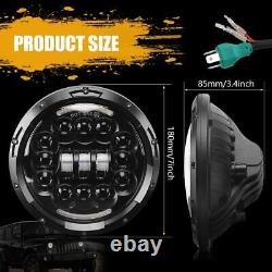 2x7Inch Round LED Headlight DRL For Mercesdes Benz 4x4 off-road vehicle