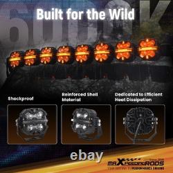 3.5 160W LED Pod Lights For Off Road Driving Spot Beam RGB DRL White Amber IP68