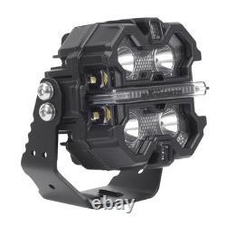 3.5 160W LED Pod Lights For Off Road Driving Spot Beam RGB DRL White Amber IP68