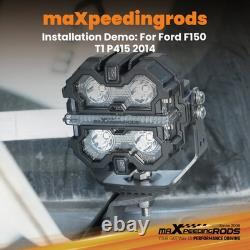 3.5 160W LED Pod Lights For Off Road Driving Spot Beam RGB DRL White Amber IP68