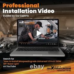 3.5 160W LED Pod Lights For Off Road Driving Spot Beam RGB DRL White Amber IP68