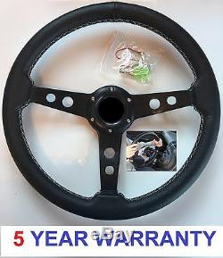 3 Spoke Steering Wheel & Quick Snap Off Boss Kit 36 Spline Land Rover Defender