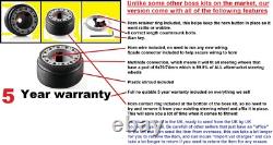 300mm Steering Wheel & Boss Kit For Land Rover Honda 29 Spline Quick Release