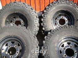 4 X Extreme Off Road Tyres With Land Rover Steel Wheels 31-10-50-15