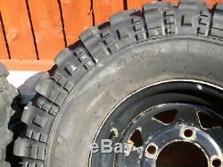 4 X Extreme Off Road Tyres With Land Rover Steel Wheels 31-10-50-15