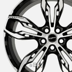 4 x Overfinch 22 Limited Edition Falcon Rims Gloss Black Diamond Turned Wheels