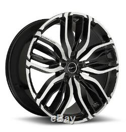 4 x Overfinch Rims 22 Forged Equus Gloss Black Diamond Turned Alloy Wheels