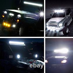 42 780W LED Light Bar 3-Row Spot & Flood Combo Offroad For Land Rover Defender