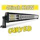 42 inch Dual Row Curved Led Work Light Bar Offroad Flood Spot Combo Roof Lamp