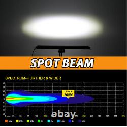 42Inch 800W 2-Rows Led Work Light Bar Bumper OffRoad Ford Truck Driving Lamp 40