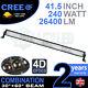 4D 40 240w Cree LED Light Bar Combo IP68 Driving Light Alloy Off Road 4WD Boat