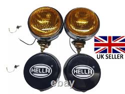 4X4 Spot Lights Lamps Large 5 Off-Road Waterproof 55w With Covers Yellow