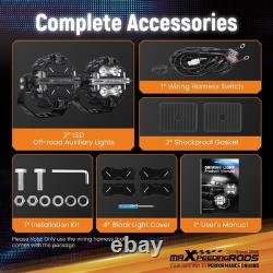 5 212W LED Driving Light Spot Beam RGB DRL For SUV 4X4 ATV Off Road Round IP68