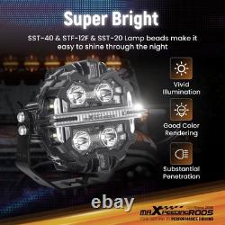 5 212W LED Driving Light Spot Beam RGB DRL For SUV 4X4 ATV Off Road Round IP68