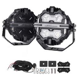 5 212W LED Driving Light Spot Beam RGB DRL For SUV 4X4 ATV Off Road Round IP68