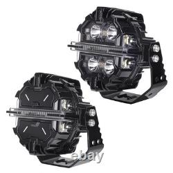 5 212W LED Driving Light Spot Beam RGB DRL For SUV 4X4 ATV Off Road Round IP68