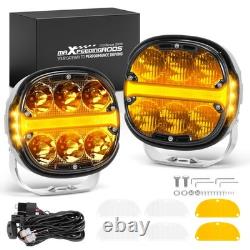5 Inch Universal 60W LED Driving Light Off-Road Spot Flood White Amber IP67