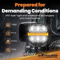 5 Inch Universal 60W LED Driving Light Off-Road Spot Flood White Amber IP67