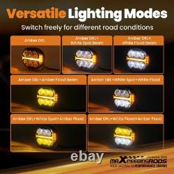5 Inch Universal 60W LED Driving Light Off-Road Spot Flood White Amber IP67