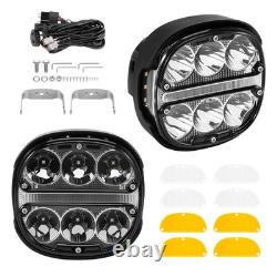 5 Inch Universal 60W LED Driving Light Off-Road Spot Flood White Amber IP67