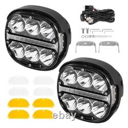 5 Inch Universal 60W LED Driving Light Off-Road Spot Flood White Amber IP67