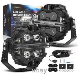 5 LED Work Light Pods 212W Spot RGB DRL IP68 For Marine ATV UTV 4WD Off Road
