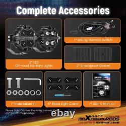 5 LED Work Light Pods 212W Spot RGB DRL IP68 For Marine ATV UTV 4WD Off Road