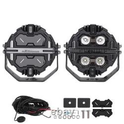 5 LED Work Light Pods 212W Spot RGB DRL IP68 For Marine ATV UTV 4WD Off Road