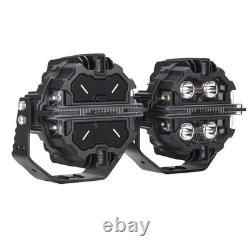 5 LED Work Light Pods 212W Spot RGB DRL IP68 For Marine ATV UTV 4WD Off Road