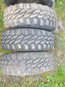 5 X Land Rover 90 110 Defender Wella Steel Wheels & Off Road Tyres 31.10/50 15