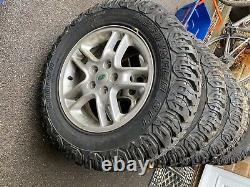 5 x 17 inch landrover discovery 3 wheels and off-road tyres