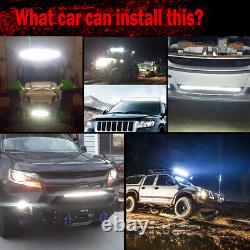 52''inch Curved LED Light Bar Spot Flood Combo Offroad Truck Roof Driving 4X4WD
