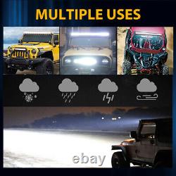 52inch 1480W Quad Row LED Work Light Bar OffRoad Spot Flood Combo Driving SUV 50