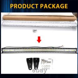 52inch 1480W Quad Row LED Work Light Bar OffRoad Spot Flood Combo Driving SUV 50