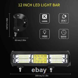 6D LED Work Light Bar Flood Spot Combo Beam Offroad Car Truck Work Lamp 12V 24V